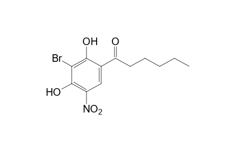 3'-bromo-2',4'-dihydroxy-5'-nitrohexanophenone