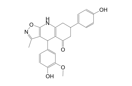 isoxazolo[5,4-b]quinolin-5(6H)-one, 4,7,8,9-tetrahydro-4-(4-hydroxy-3-methoxyphenyl)-7-(4-hydroxyphenyl)-3-methyl-
