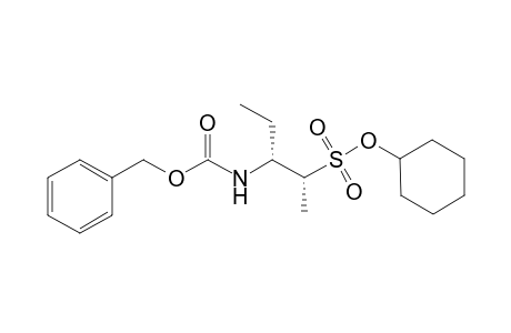 (2R,3R)-3-(benzyloxycarbonylamino)pentane-2-sulfonic acid cyclohexyl ester