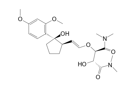 (2R,3R)-2-{(E)-2-[(1R,2R)-2-(2,4-Dimethoxy-phenyl)-2-hydroxy-cyclopentyl]-vinyloxy}-3-hydroxy-N*1*,N*1*,N*4*,N*4*-tetramethyl-succinamide