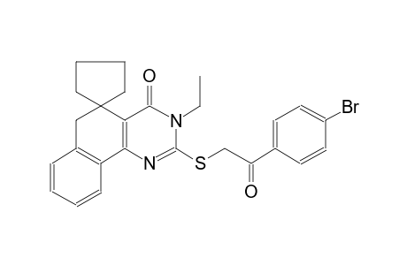 2-((2-(4-bromophenyl)-2-oxoethyl)thio)-3-ethyl-3H-spiro[benzo[h]quinazoline-5,1'-cyclopentan]-4(6H)-one