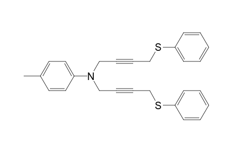 Benzenamine, 4-methyl-N,N-bis[4-(phenylthio)-2-butynyl]-