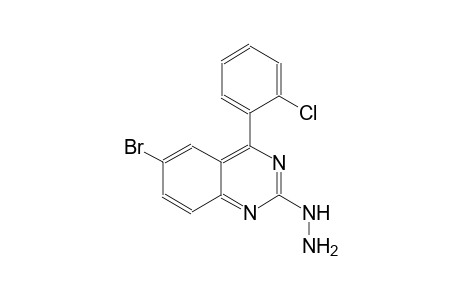 quinazoline, 6-bromo-4-(2-chlorophenyl)-2-hydrazino-