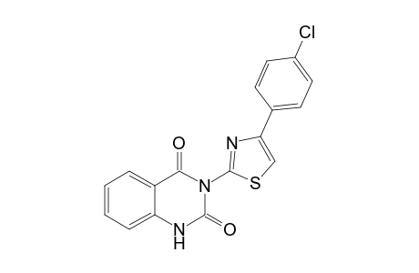 3-[4-(4-chlorophenyl)-1,3-thiazol-2-yl]-1H-quinazoline-2,4-dione