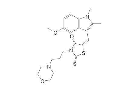 4-thiazolidinone, 5-[(5-methoxy-1,2-dimethyl-1H-indol-3-yl)methylene]-3-[3-(4-morpholinyl)propyl]-2-thioxo-, (5E)-