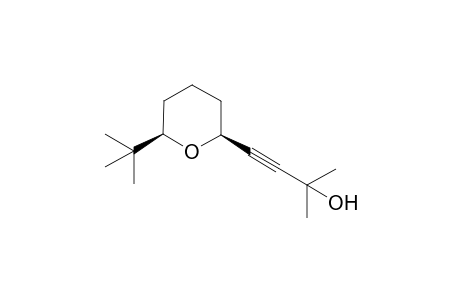4-[(2S,6R)-6-tert-butyl-2-oxanyl]-2-methyl-3-butyn-2-ol