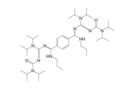 1,4-Bis[3,5-bis(diisopropylamino)-1-propylamino-6-oxa-2,4-diaza-1,3,5-hexatrienyl]benzene