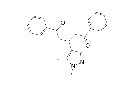 3-(1,5-dimethyl-1H-pyrazol-4-yl)-1,5-diphenyl-1,5-pentanedione