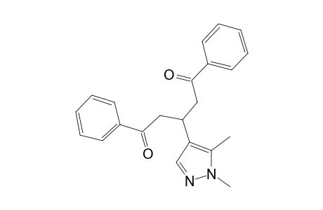 3-(1,5-dimethyl-1H-pyrazol-4-yl)-1,5-diphenyl-1,5-pentanedione