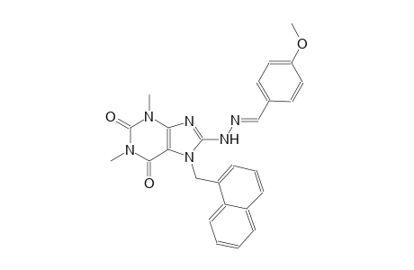 4-methoxybenzaldehyde [1,3-dimethyl-7-(1-naphthylmethyl)-2,6-dioxo-2,3,6,7-tetrahydro-1H-purin-8-yl]hydrazone