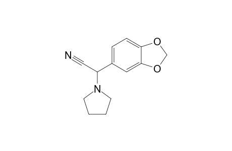 2-(3,4-Dioxymethylenphenyl)-2-(pyrrolidin-1-yl)acetonitrile