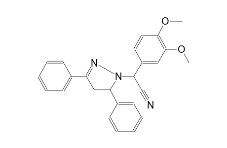 Acetonitrile, 2-(3,4-dimethoxyphenyl)-2-(3,5-diphenyl-2-pyrazolin-1-yl)-