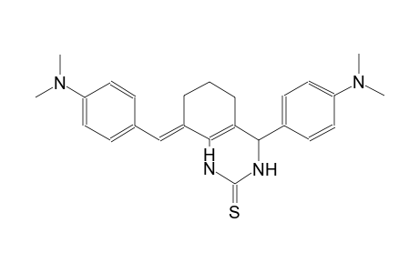 (8E)-8-[4-(dimethylamino)benzylidene]-4-[4-(dimethylamino)phenyl]-3,4,5,6,7,8-hexahydro-2(1H)-quinazolinethione