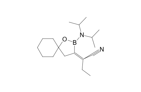 (E)-2-DIISOPROPYLAMINO-3-(1-CYANOPROPYLIDENE)-1-OXA-2-BORASPIRO-[4.5]-DECANE