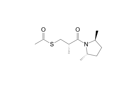 (2S,5S)-1-((2'S)-3'-Acetylthio-2'-methylpropanoyl)-2,5-dimethylpyrrolidine