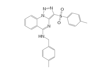[1,2,3]triazolo[1,5-a]quinazolin-5-amine, N-[(4-methylphenyl)methyl]-3-[(4-methylphenyl)sulfonyl]-
