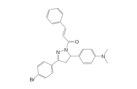 4-{3-(4-bromophenyl)-1-[(2E)-3-phenyl-2-propenoyl]-4,5-dihydro-1H-pyrazol-5-yl}-N,N-dimethylaniline