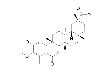 TRIPTOHYPOL-B;2-HYDROXY-3-METHOXY-6-OXO-1,3,5(10),7-TETRAENE-24-NOR-D:A-FRIEDOOLENANE-29-OIC-ACID