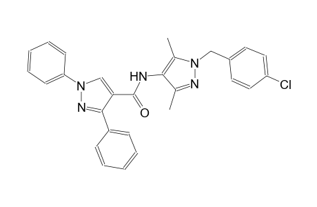 N-[1-(4-chlorobenzyl)-3,5-dimethyl-1H-pyrazol-4-yl]-1,3-diphenyl-1H-pyrazole-4-carboxamide