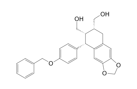 Naphtho[2,3-d]-1,3-dioxole-6,7-dimethanol, 5,6,7,8-tetrahydro-5-[4-(phenylmethoxy)phenyl]-, (5.alpha.,6.alpha.,7.alpha.)-