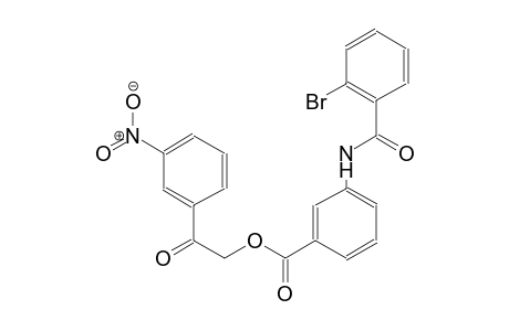 benzoic acid, 3-[(2-bromobenzoyl)amino]-, 2-(3-nitrophenyl)-2-oxoethyl ester