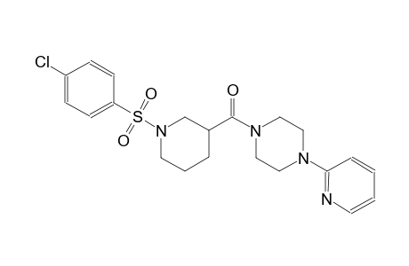piperazine, 1-[[1-[(4-chlorophenyl)sulfonyl]-3-piperidinyl]carbonyl]-4-(2-pyridinyl)-