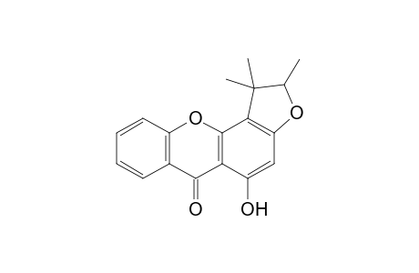 5-Hydroxy-1,1,2-trimethyl-1,2-dihydrofuro[2,3-c]-xanthen-6-one