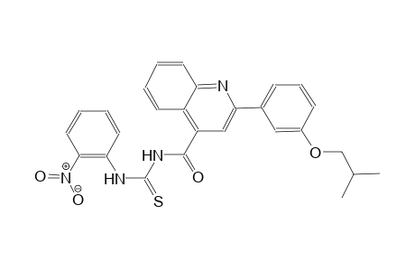 N-{[2-(3-isobutoxyphenyl)-4-quinolinyl]carbonyl}-N'-(2-nitrophenyl)thiourea