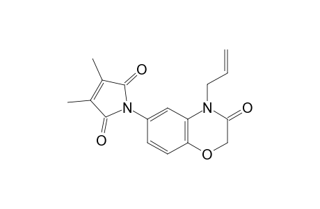 1H-Pyrrole-2,5-dione, 1-[3,4-dihydro-3-oxo-4-(2-propenyl)-2H-1,4-benzoxazin-6-yl]-3,4-dimethyl-