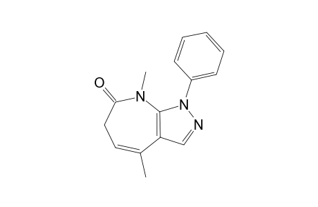 1-PHENYL-4,8-DIMETHYL-6H-PYRAZOLO-[3,4-B]-AZEPIN-7-ONE