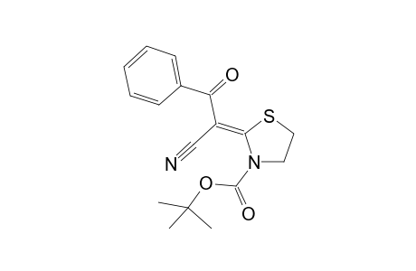 (2Z)-2-(1-cyano-2-keto-2-phenyl-ethylidene)thiazolidine-3-carboxylic acid tert-butyl ester