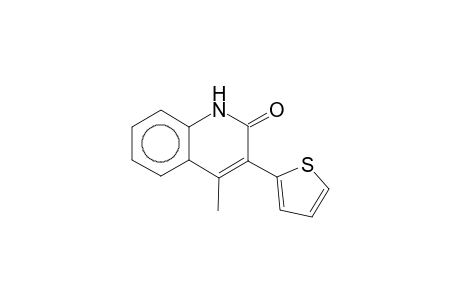 2(1H)-Quinolinone, 4-methyl-3-(2-thienyl)-