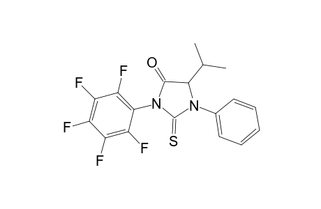 5-Isopropyl-1-phenyl-3-pentafluorophenyl-2-thiohydantoin