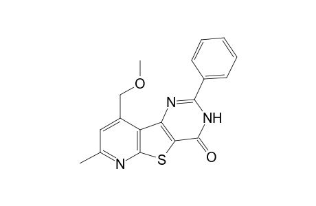 13-(methoxymethyl)-11-methyl-4-phenyl-8-thia-3,5,10-triazatricyclo[7.4.0.0(2,7)]trideca-1(9),2(7),3,10,12-pentaen-6-one