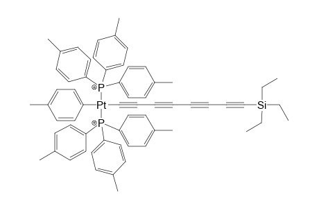trans-[Pt(p-tol){P(p-tol)3}2{tetra(ethynyl)triethylsilane}] [PtC8Si]