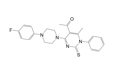 1-{4-[4-(4-fluorophenyl)-1-piperazinyl]-6-methyl-1-phenyl-2-thioxo-1,2-dihydro-5-pyrimidinyl}ethanone