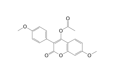 4-Acetoxy-7-methoxy-3-(4'-methoxyphenyl)coumarin