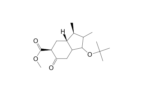 Methyl (+,-)-1b-t-butoxy-6b,7ab-dimethyl-5-oxo-2,3,3aa,4,5,6,7,7a-octahydro-1H-indene-6-carboxylate