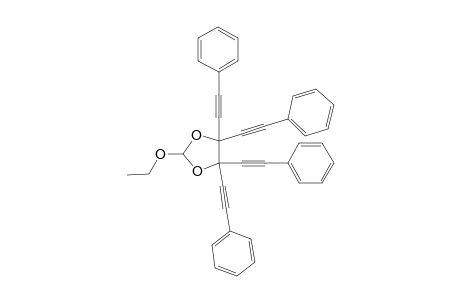 4,4,5,5-tetrakis(2'-Phenylethynyl)-2-ethoxy-1,3-dioxolane