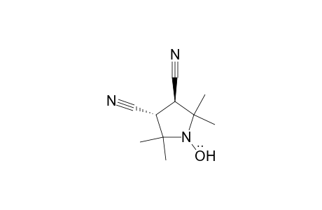 1-Pyrrolidinyloxy, 3,4-dicyano-2,2,5,5-tetramethyl-, trans-
