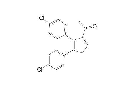 1-(2,3-bis(4-chlorophenyl)cyclopent-2-enyl)ethanone