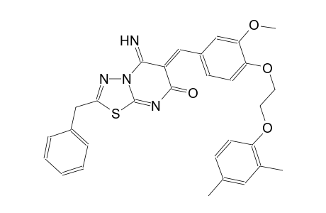7H-[1,3,4]thiadiazolo[3,2-a]pyrimidin-7-one, 6-[[4-[2-(2,4-dimethylphenoxy)ethoxy]-3-methoxyphenyl]methylene]-5,6-dihydro-5-imino-2-(phenylmethyl)-, (6Z)-