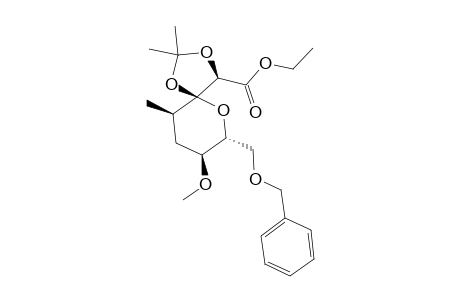 (4R,5S,7R,8S,10R)-7-(benzyloxymethyl)-8-methoxy-2,2,10-trimethyl-1,3,6-trioxaspiro[4.5]decane-4-carboxylic acid ethyl ester