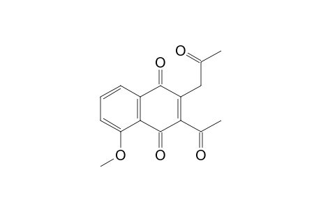 2-Acetonyl-3-acetyl-5-methoxy-1,4-naphthoquinone