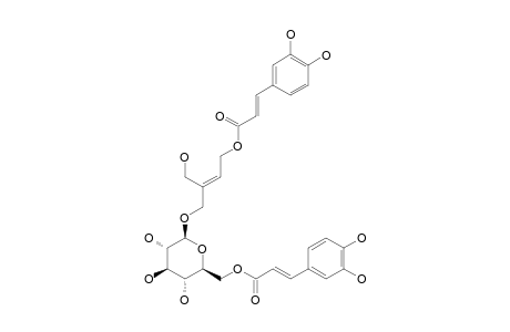 AOHADA-GLYCOSIDE-C;4-(6-O-CAFFEOYL-BETA-D-GLUCOPYRANOSYLOXY)-5-HYDROXY-PRENYL-CAFFEATE