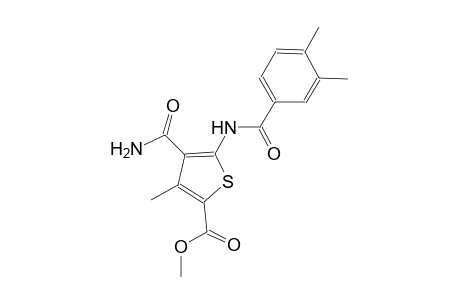 methyl 4-(aminocarbonyl)-5-[(3,4-dimethylbenzoyl)amino]-3-methyl-2-thiophenecarboxylate