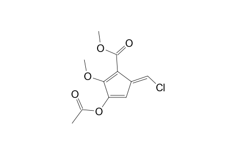 Methyl 3-acetoxy-6-chloro-2-methoxypentafulvene-1-carboxylate