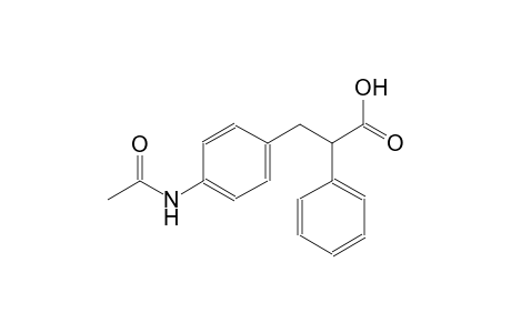 benzenepropanoic acid, 4-(acetylamino)-alpha-phenyl-