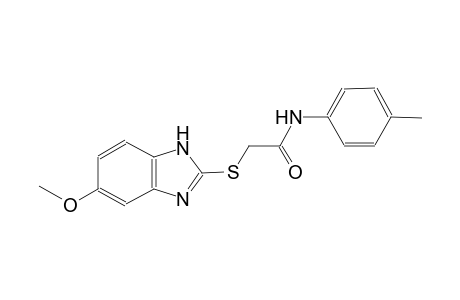 2-[(5-methoxy-1H-benzimidazol-2-yl)sulfanyl]-N-(4-methylphenyl)acetamide
