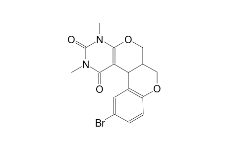 11-bromo-2,4-dimethyl-4,6a,7,12b-tetrahydro-1H,6H-chromeno[4',3':4,5]pyrano[2,3-d]pyrimidine-1,3(2H)-dione